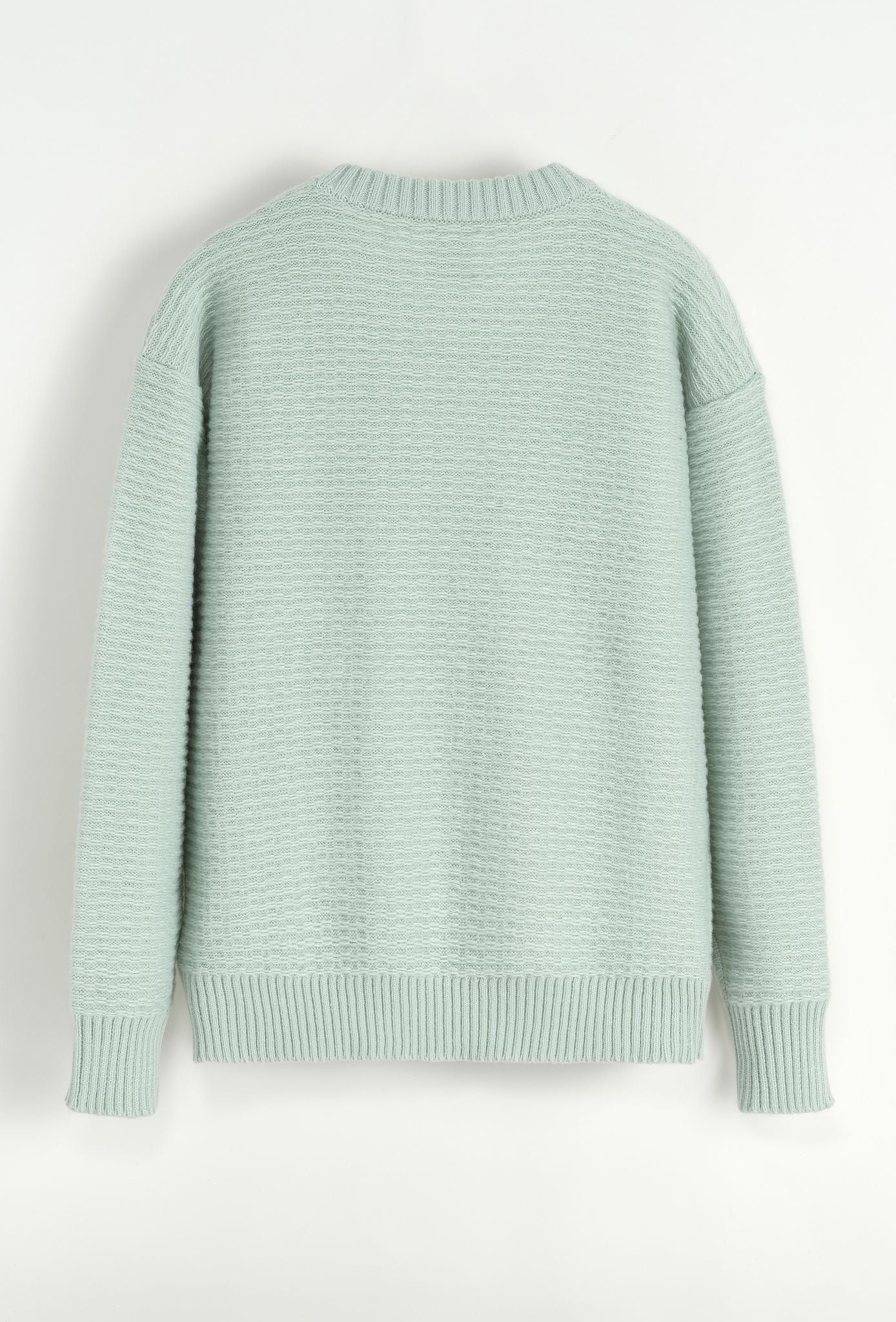 Pull en maille grainé