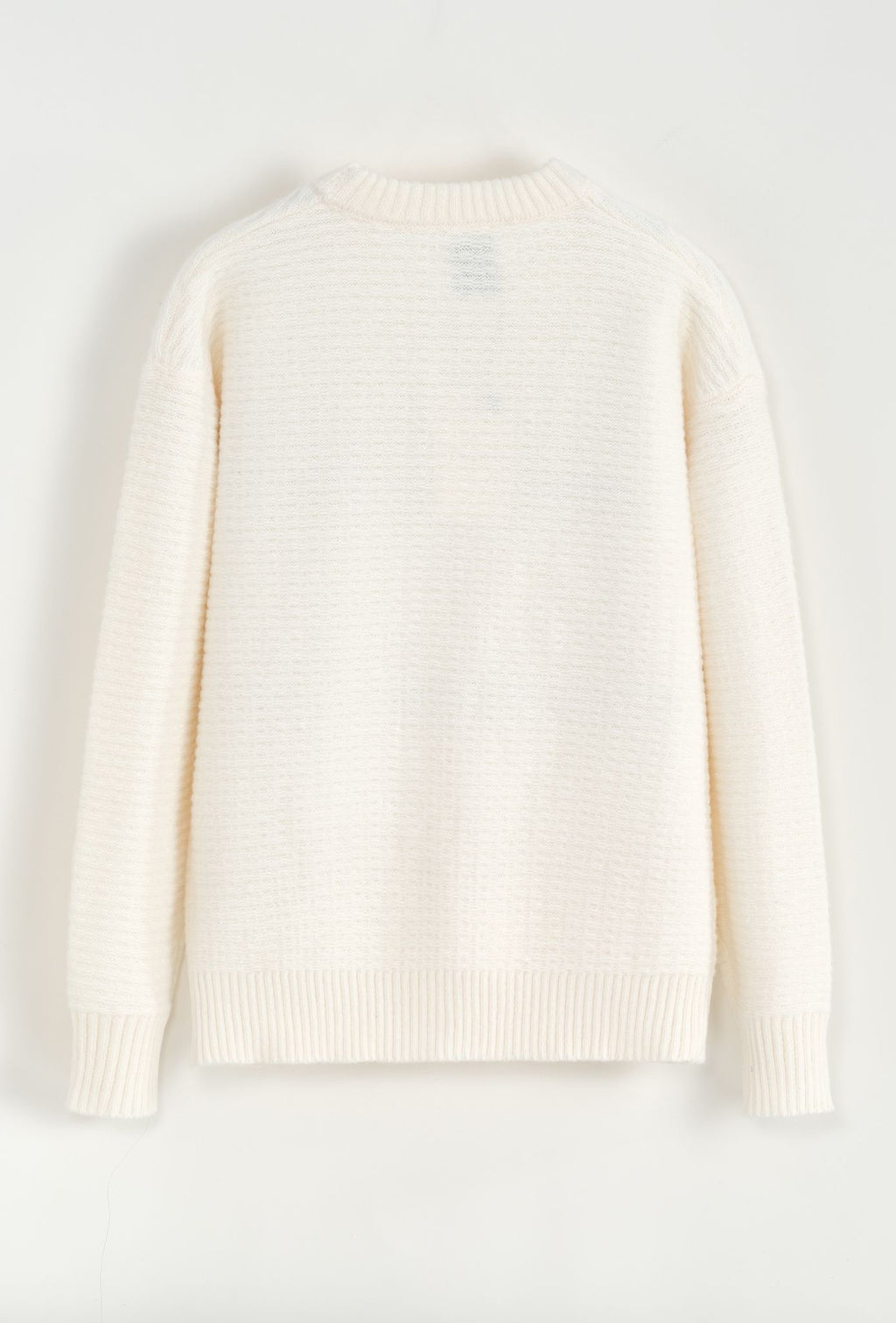 Pull en maille grainé