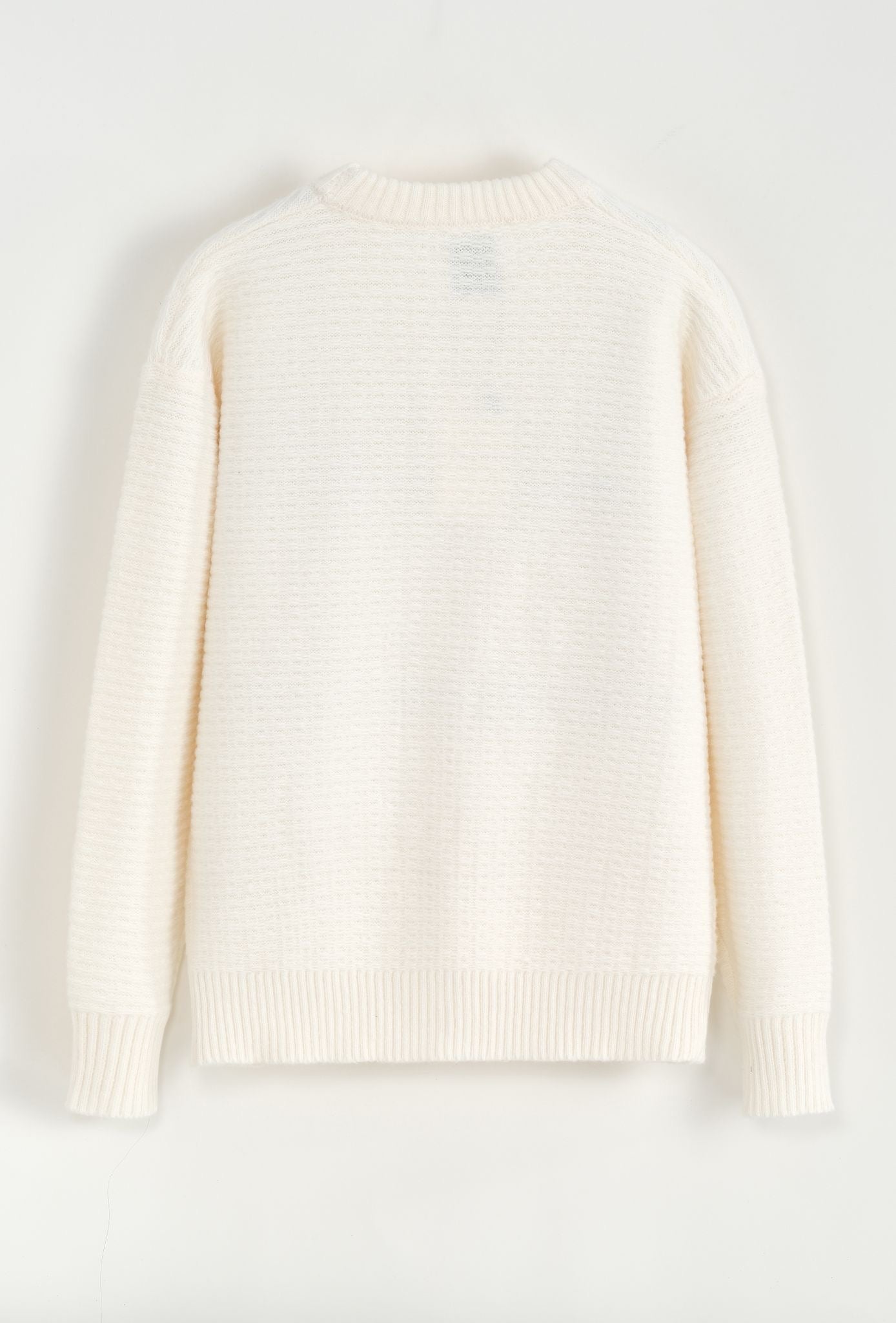 Pull en maille grainé