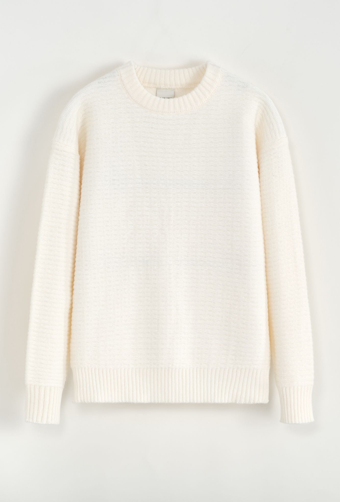 Pull en maille grainé