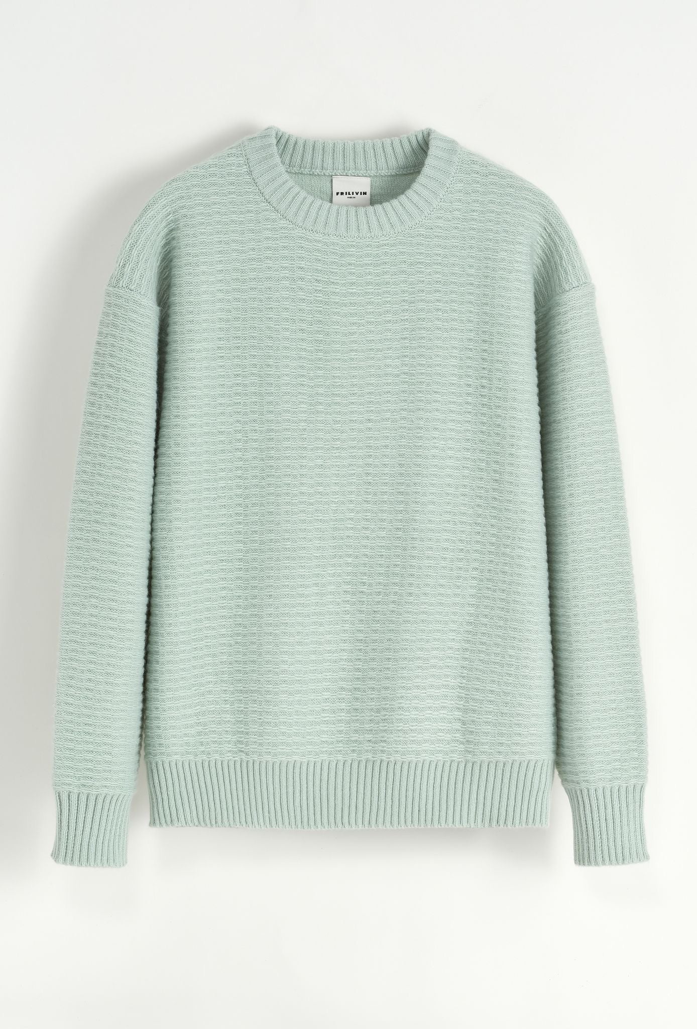 Pull en maille grainé