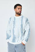Pull Motif Strié Ice