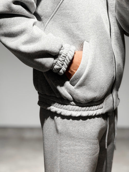 Ensemble Zippé en Coton Gris