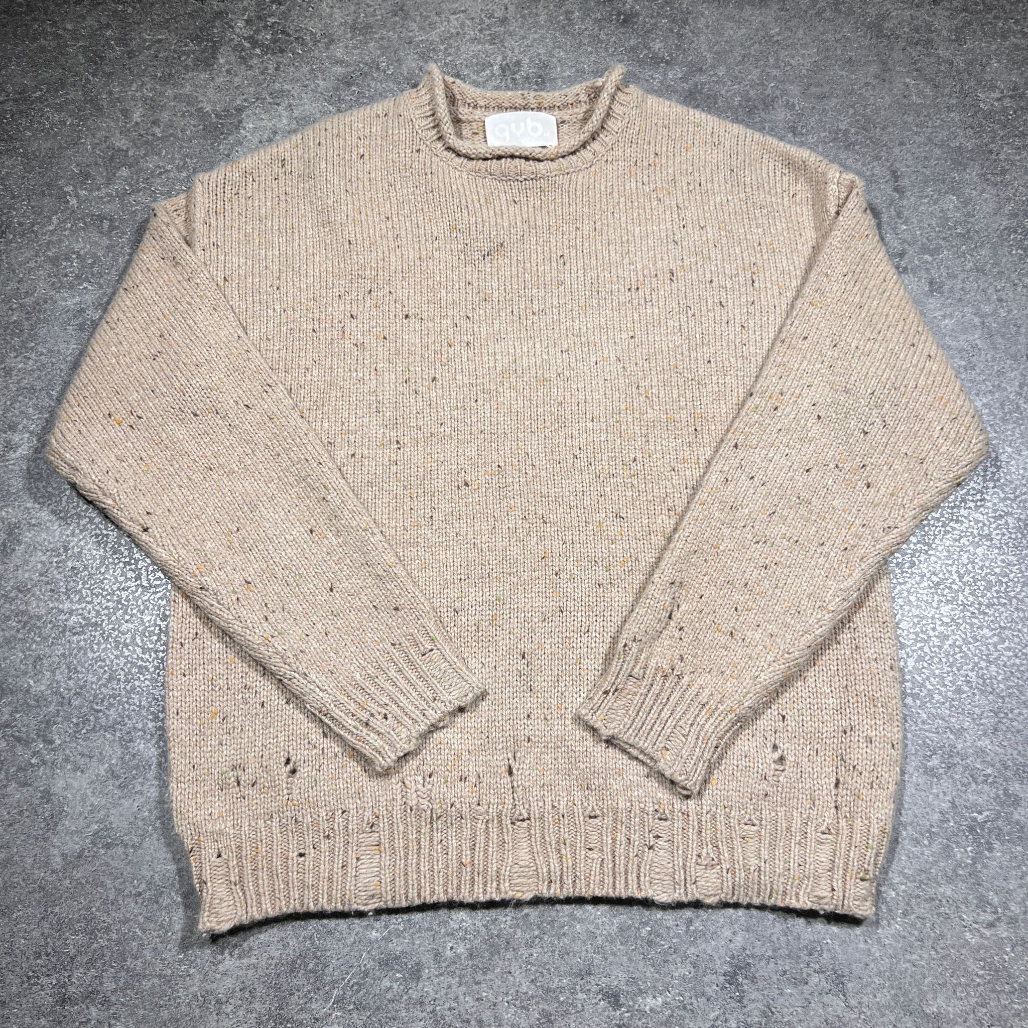 Pull laine tweed